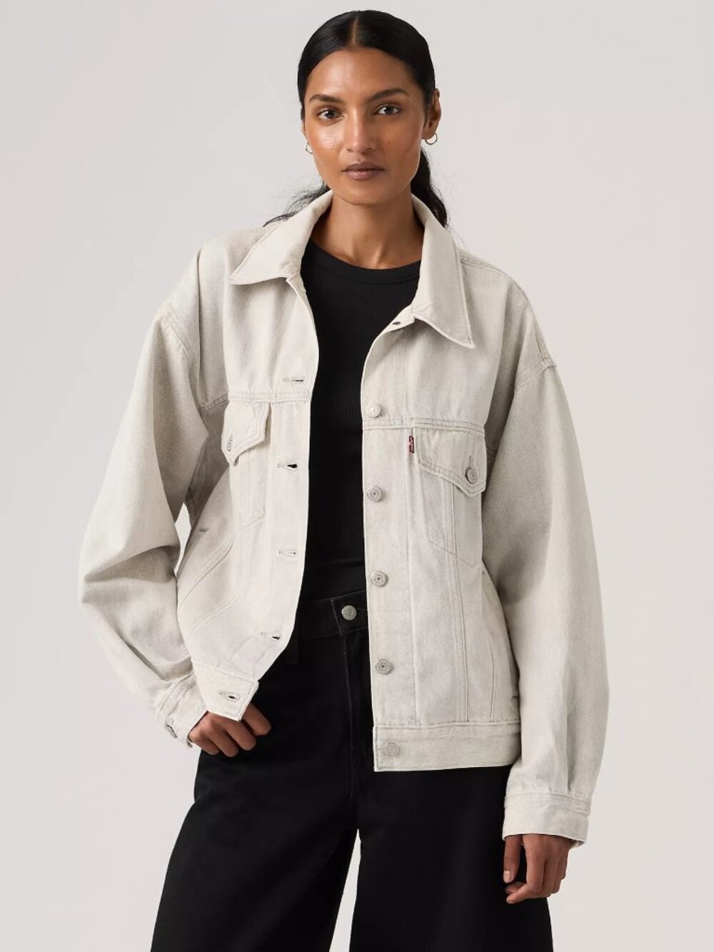 Levi's 90s Denim Trucker Jacket Light Wash Denim Oversized Women's Size 3X